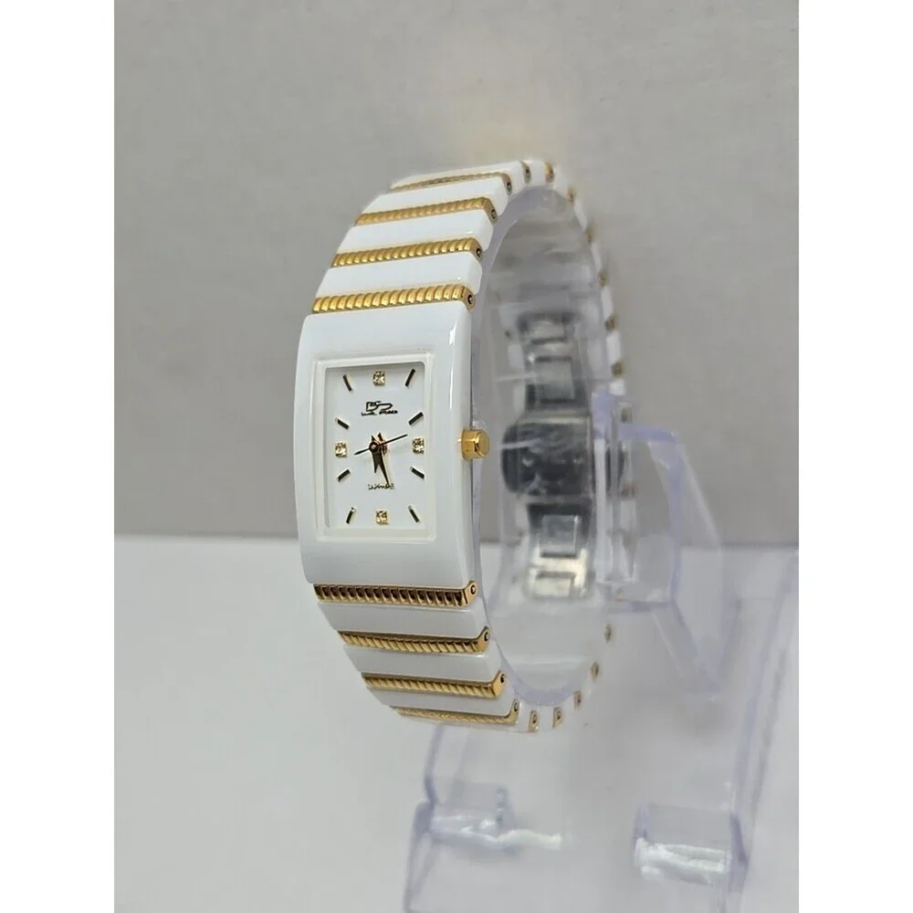 Daniel Steiger Cobra Blanco White Gold Ceramic Sapphire Womens Watch New Battery